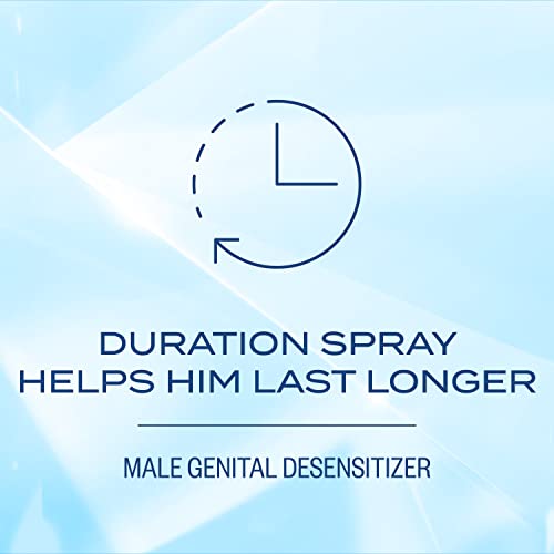 K-Y Duration Spray 0.16 fl oz, for Men, Adult Couples, Lidocaine Numbing Male Genital Desensitizer to Last Longer, Pleasure Enhancer, 36 Sprays, No Mess Easy Application