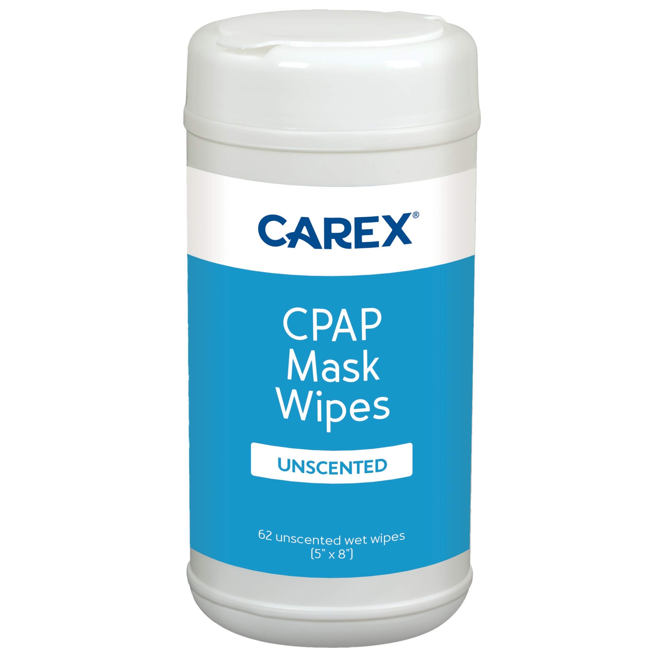 Carex CPAP Mask Wipes - 62 Count of Unscented CPAP Wipes for CPAP Masks