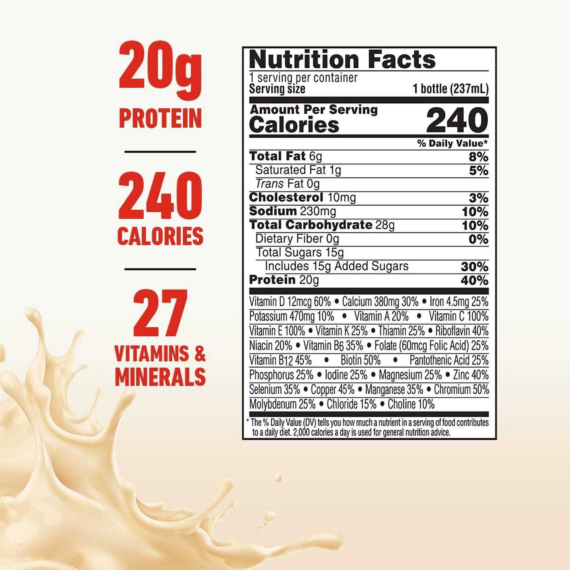 Oral Supplement Boost High Protein Very Vanilla Flavor Liquid 8 oz. Bottle