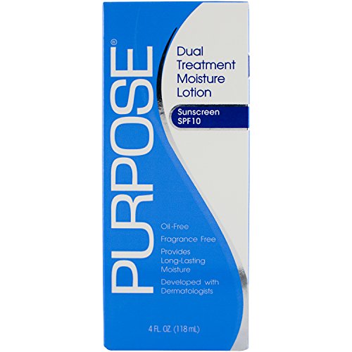 Purpose Dual Treatment Moisture Lotion with SPF 10, 4 Ounce Bottle