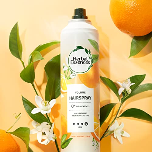 Herbal Essences Volumizing Hairspray, Strong Hold, Fresh Citrus Scent, Pack of 3, 24 oz Total
