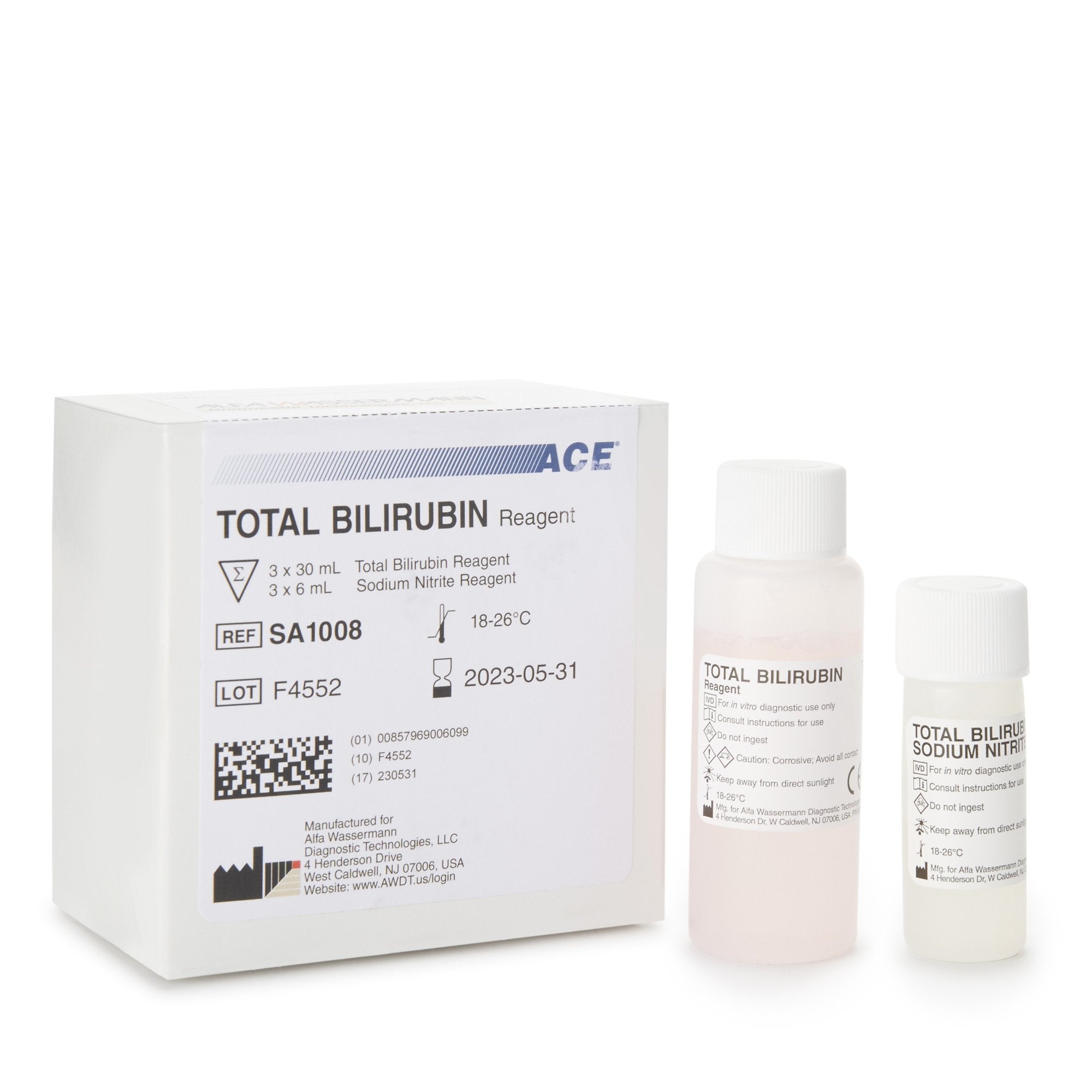 Reagent ACE Hepatic / General Chemistry Total Bilirubin 300 Tests 3 X 30 mL
