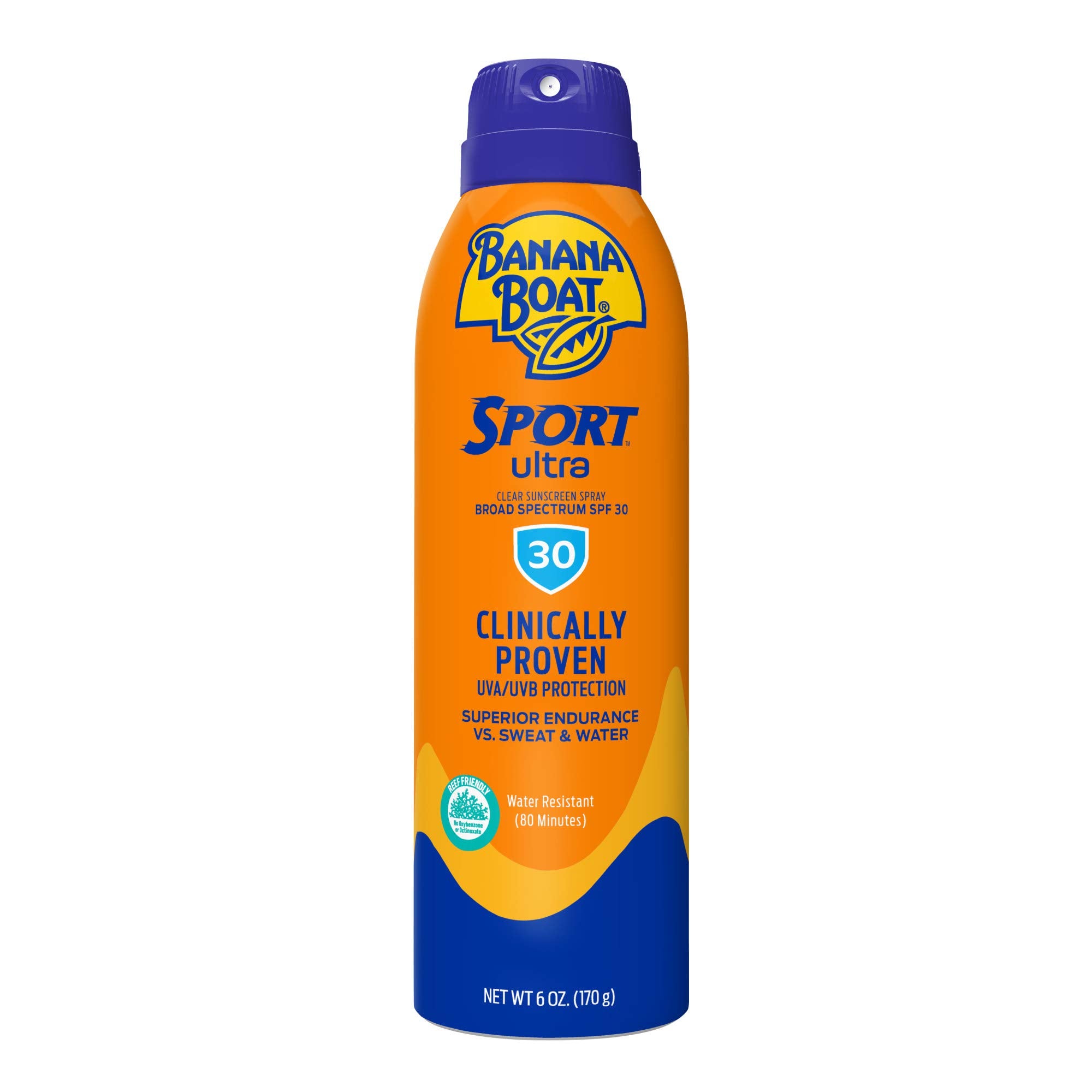 Banana Boat Sport Ultra, Reef Friendly, Broad Spectrum Sunscreen Spray, SPF 30, 6oz.