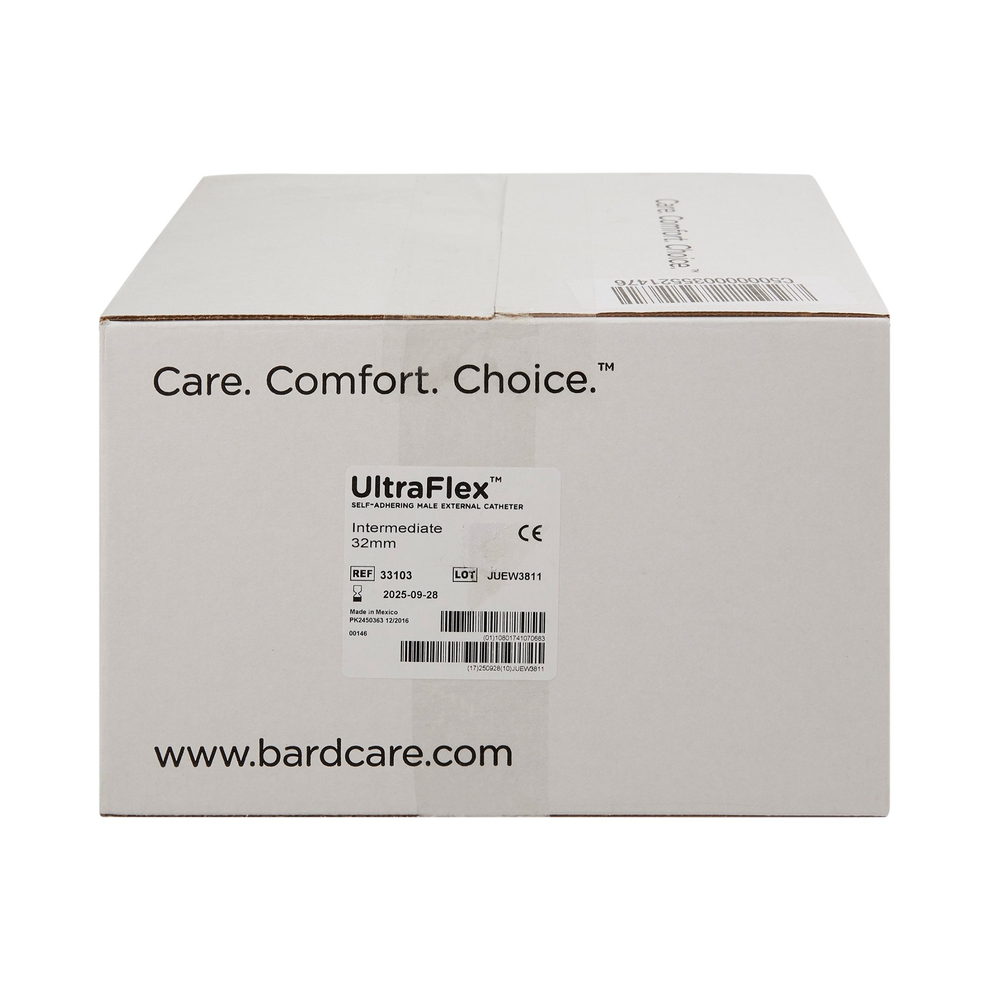 Male External Catheter UltraFlex Self-Adhesive Seal Silicone Intermediate