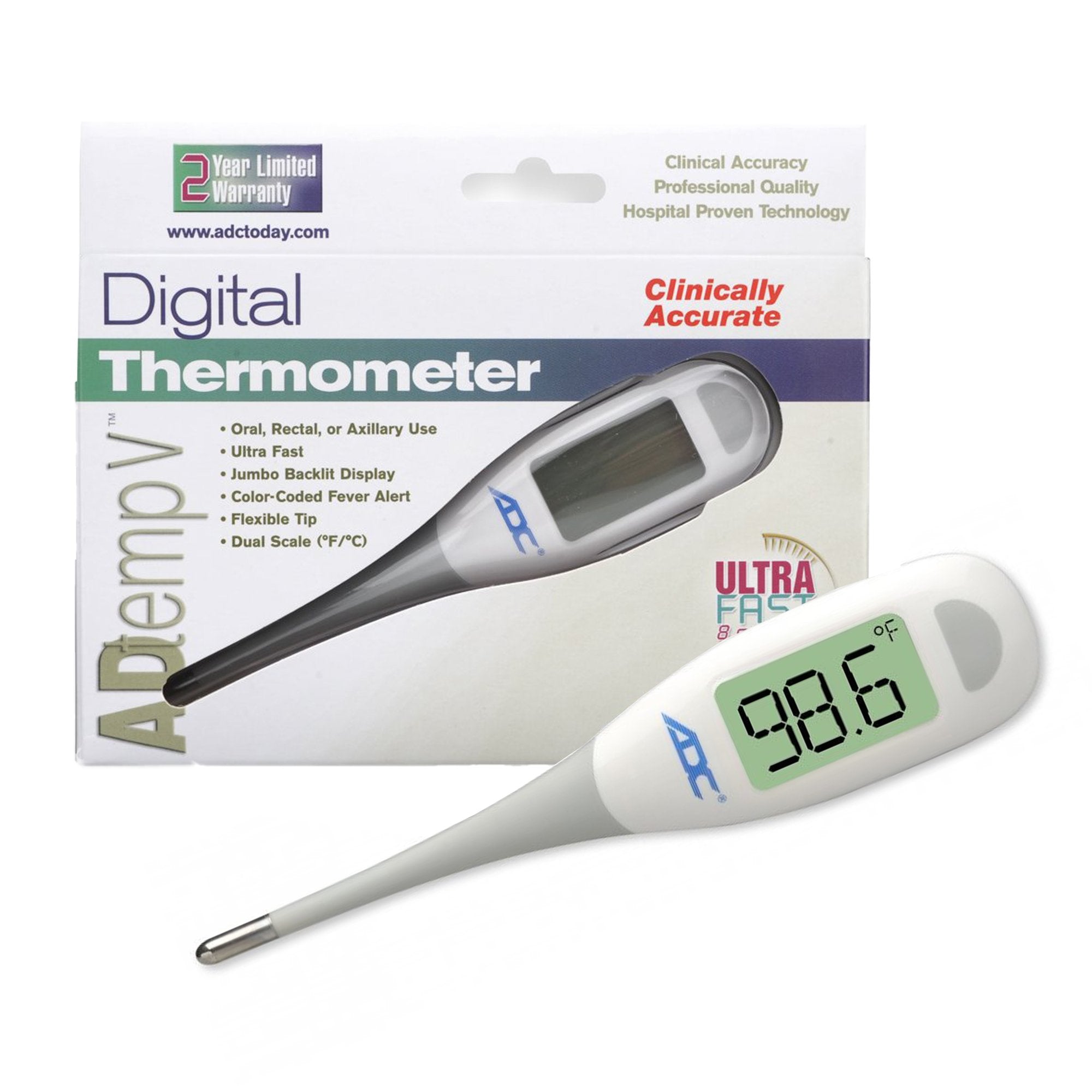 Adtemp Digital Stick Thermometer Oral / Rectal / Axillary Probe Handhe – No  Insurance Medical Supplies