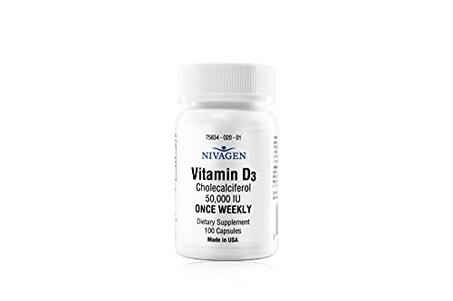 Nivagen Pharmaceuticals Inc Vitamin D3 50,000 IU (100)