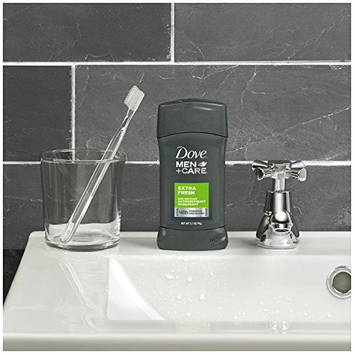 Dove Men+Care Antiperspirant Deodorant Stick, Extra Fresh, 2.7 Oz