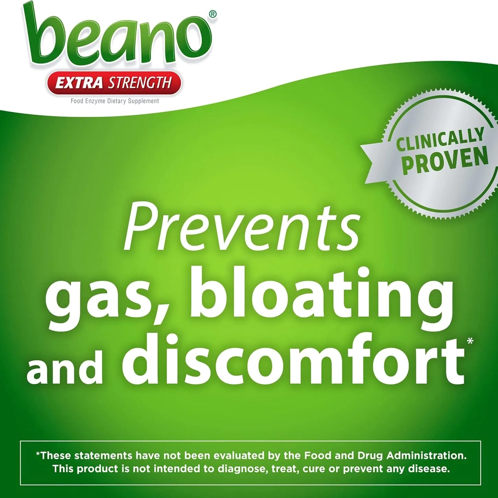 Gas Relief Beano 400 GALU Strength Tablet 100 per Bottle