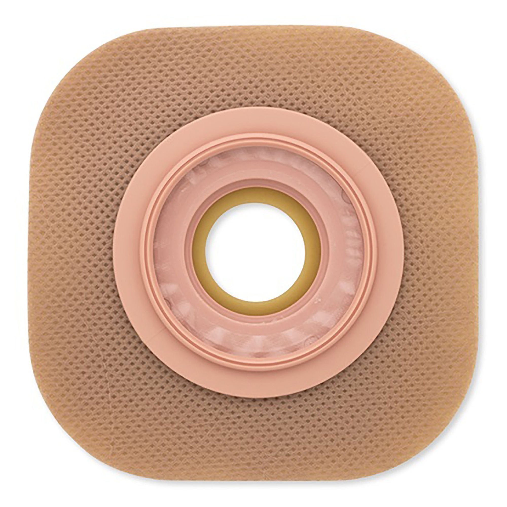 Ostomy Barrier FlexWear Precut, Standard Wear Adhesive Tape 44 mm Flange Green Code System Hydrocolloid 7/8 Inch Opening