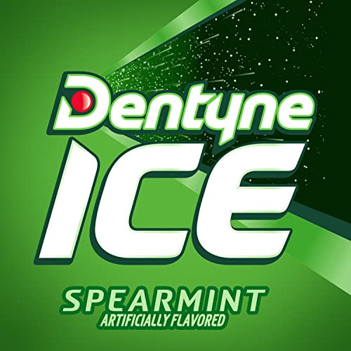 Dentyne Ice Sugar Free Gum (Spearmint 16 Piece Pack of 9)