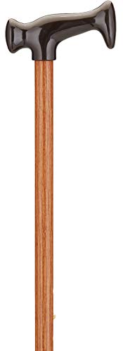 NOVA Designer Walking Cane with T-Grip Molded Handle, Lightweight and Adjustable Walking Stick, Walnut Grain Design