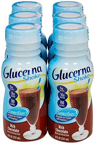 Glucerna Nutrition Shake Bottles - Creamy Chocolate Delight - 8 oz - 6 ct