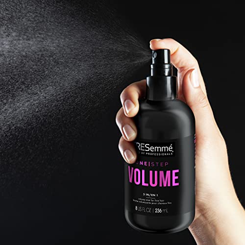 TRESemm One Step 5-in-1 Volumizing Hair Styling Mist For Fine Hair One Step Volume Hair Care Product for Soft, Weightless Volume 8 oz