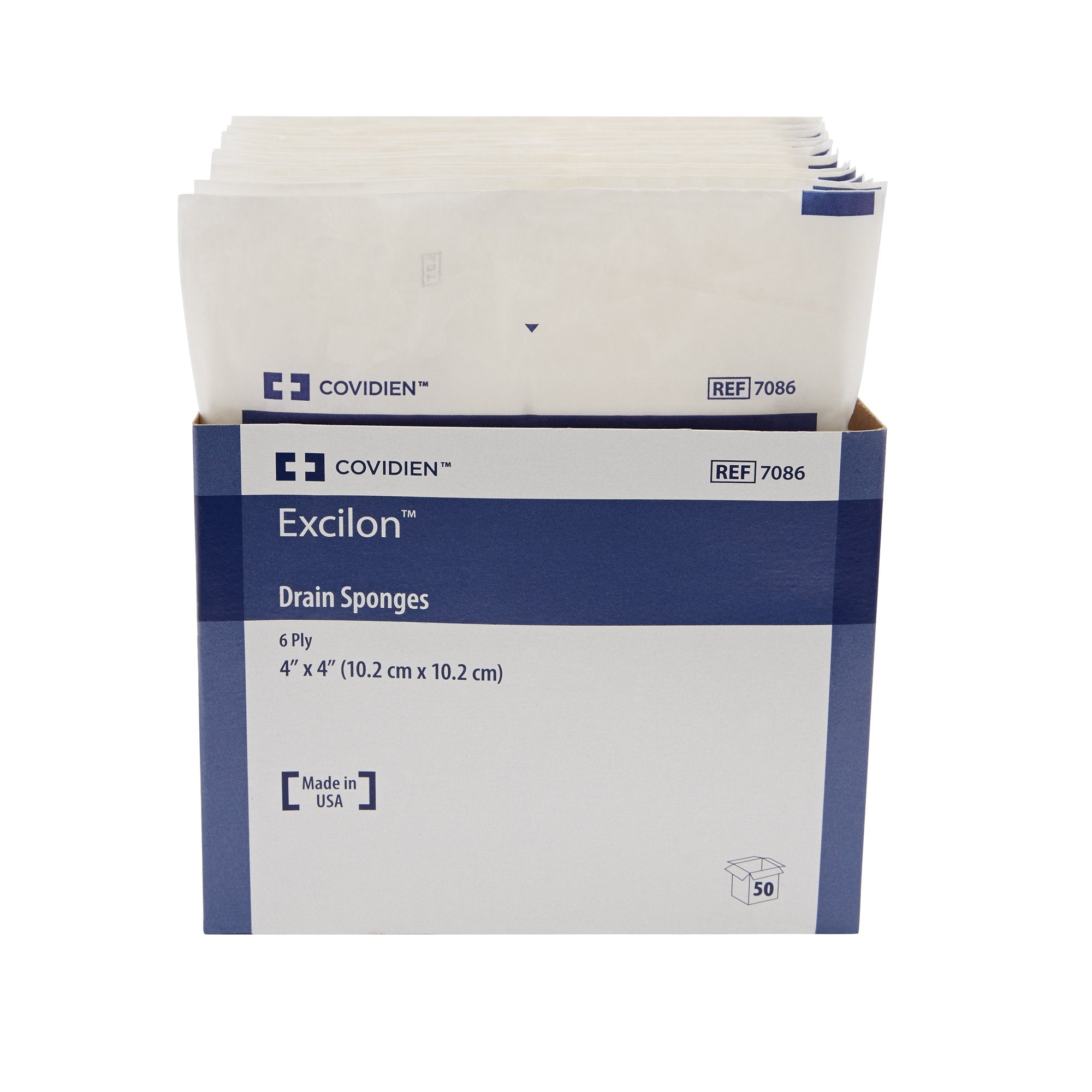 Drain Sponge Excilon Nonwoven 4 X 4 Inch Sterile