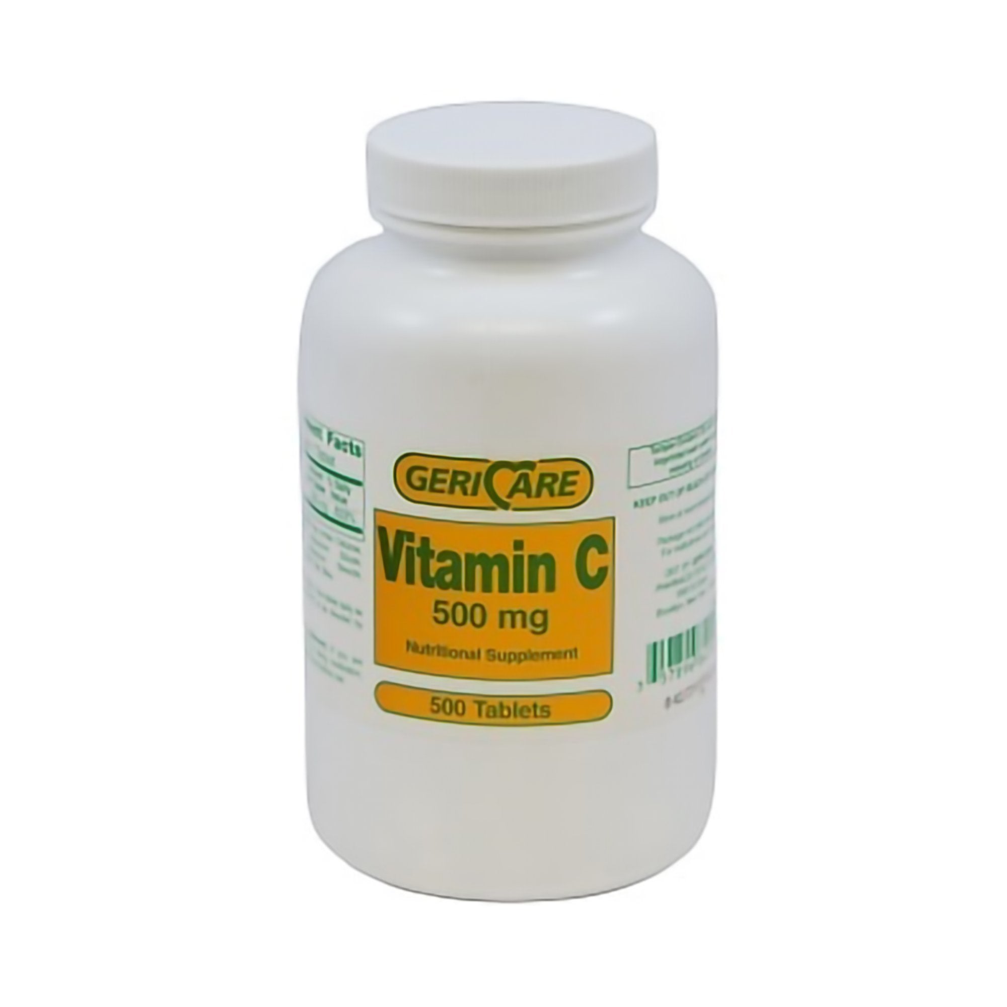 Vitamin C Supplement Geri-Care Ascorbic Acid 500 mg Strength Tablet 500 per Bottle