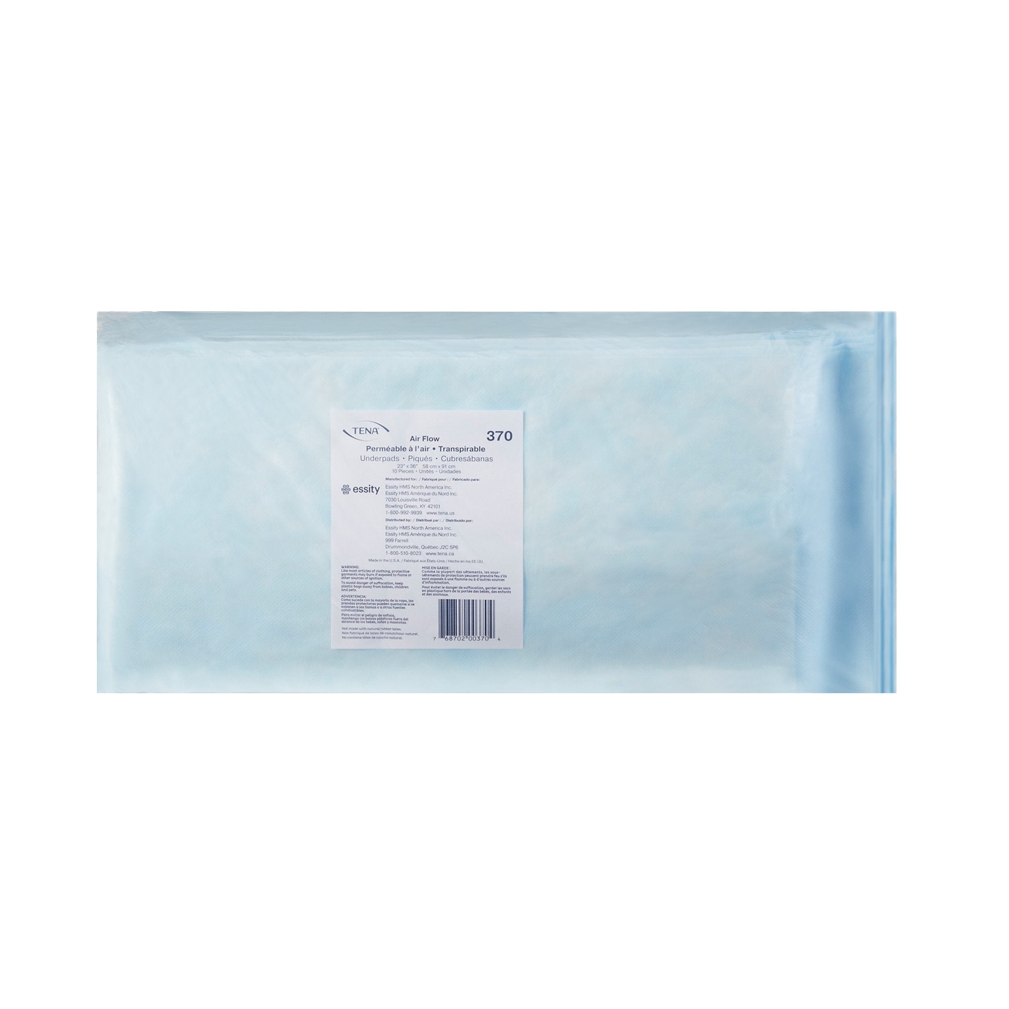 Disposable Underpad TENA Air Flow 23 X 36 Inch Polymer Moderate Absorbency