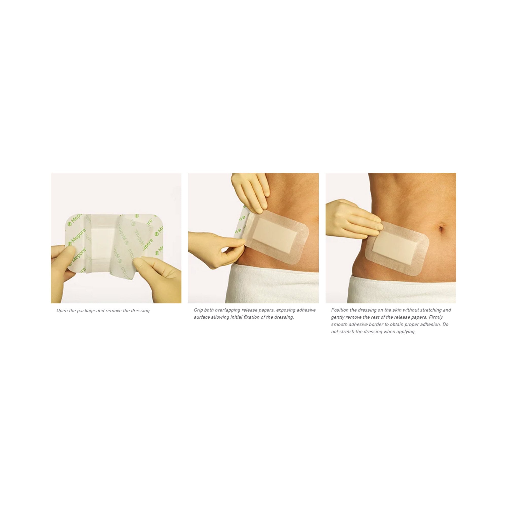 Adhesive Dressing Mepore Pro 3-3/5 X 12 Inch Film / Polyacrylate Adhesive Rectangle White Sterile