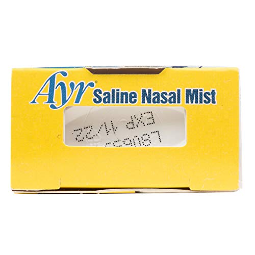 Ayr Saline Nasal Mist, 1.69 Fl Oz (Pack of 6) (Packaging may vary)