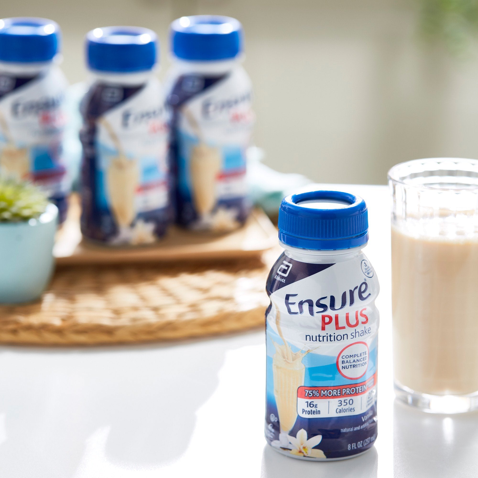 Oral Supplement Ensure Plus Nutrition Shake Vanilla Flavor Liquid 8 oz. Bottle