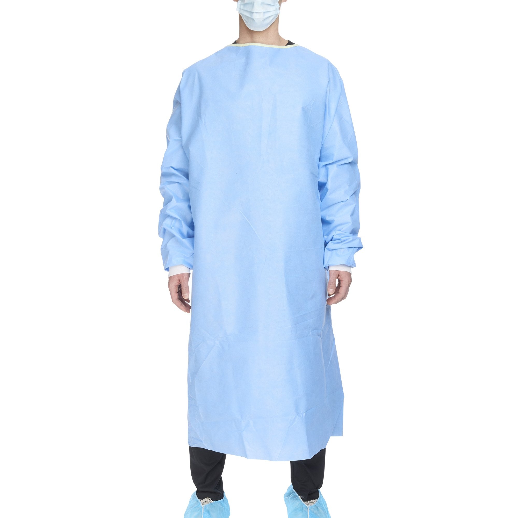 Non-Reinforced Surgical Gown with Towel ULTRA 2X-Large Blue Sterile AAMI Level 3 Disposable