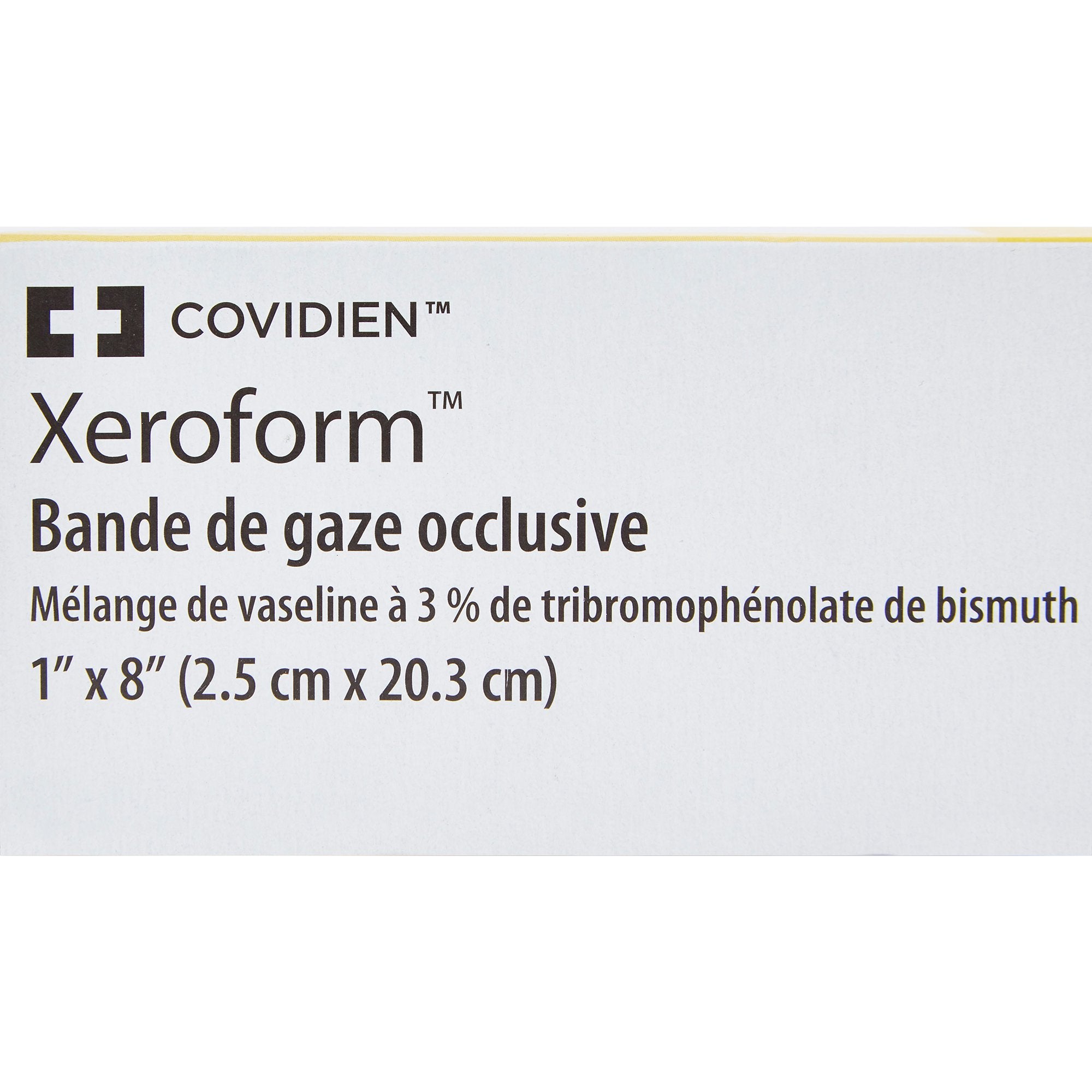 Xeroform Petrolatum Impregnated Dressing Xeroform Occlusive Strip 1 X 8 Inch Sterile