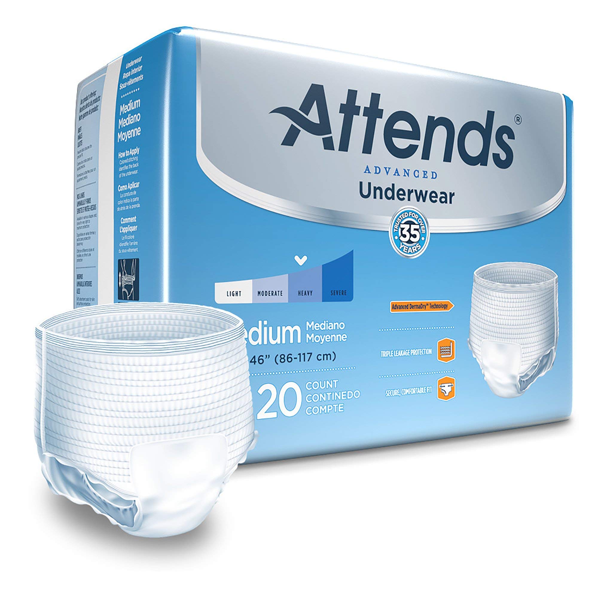 MCK22023101 - Adult Absorbent Underwear Attends Pull On Medium Disposable Heavy Absorbency