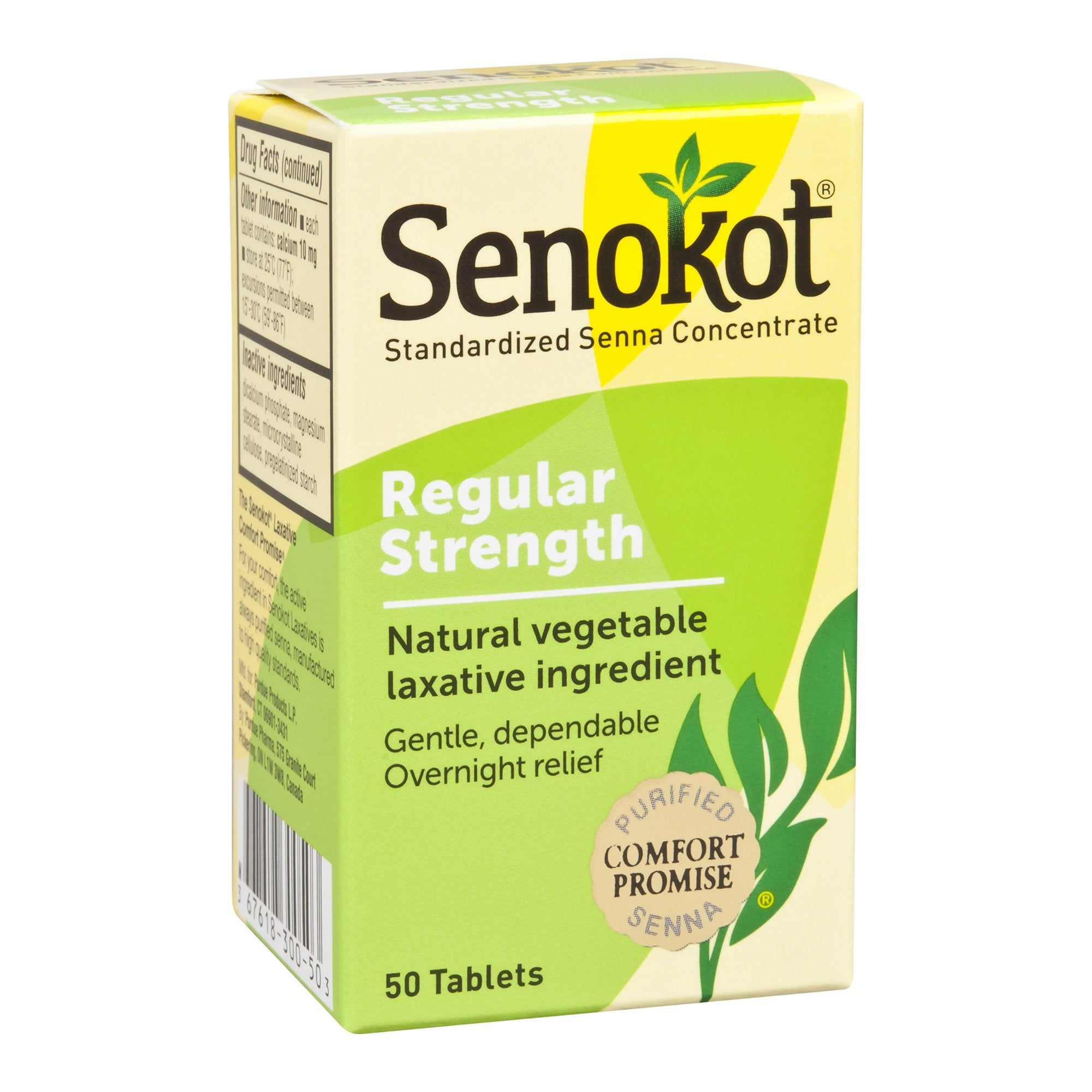 Laxative Senokot Tablet 50 per Bottle 8.6 mg Strength Sennosides