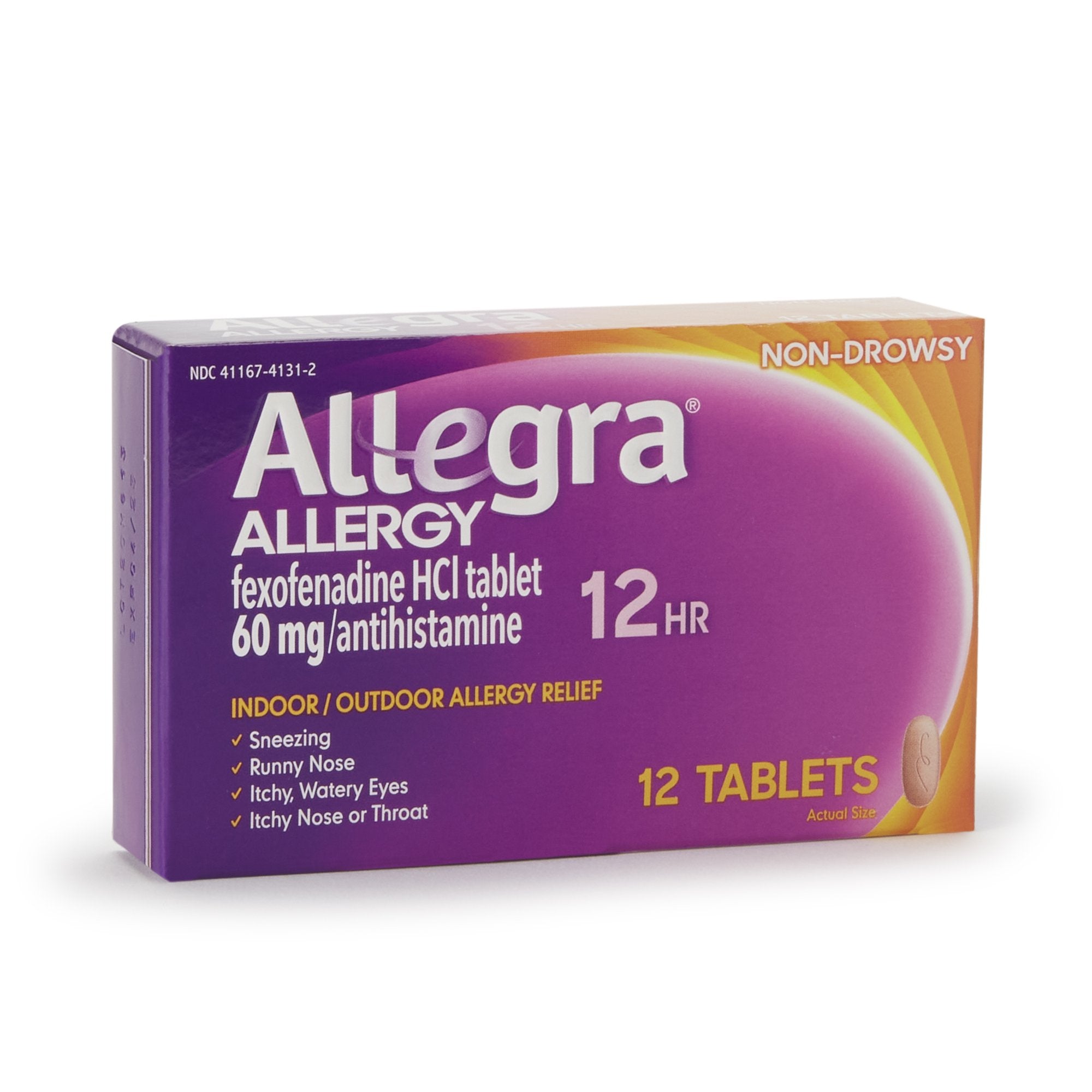 Allergy Relief Allegra 60 mg Strength Tablet 12 per Box