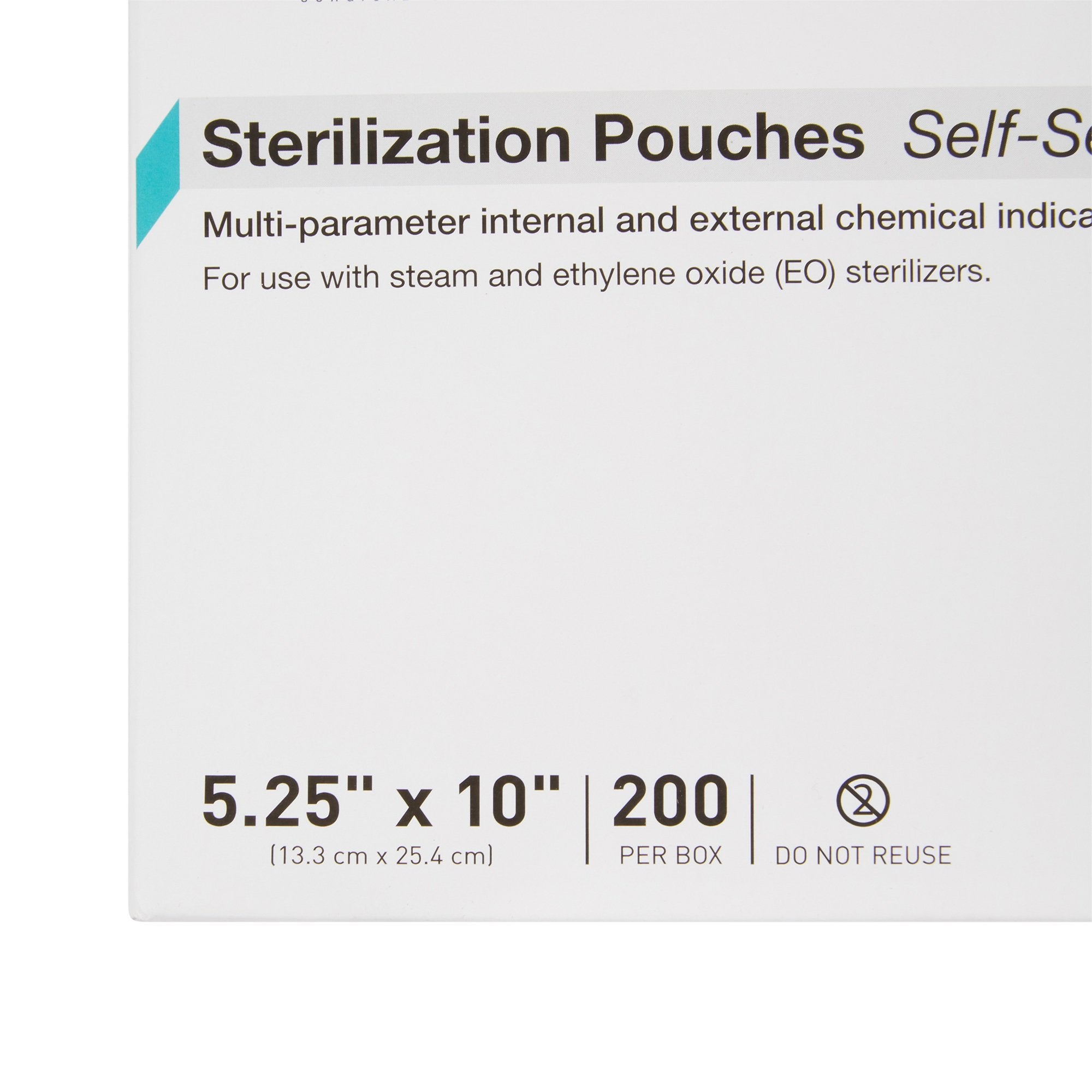 Sterilization Pouch McKesson Argent Sure-Check Ethylene Oxide (EO) Gas / Steam 5-1/4 X 10 Inch Transparent / Blue Self Seal Paper / Film
