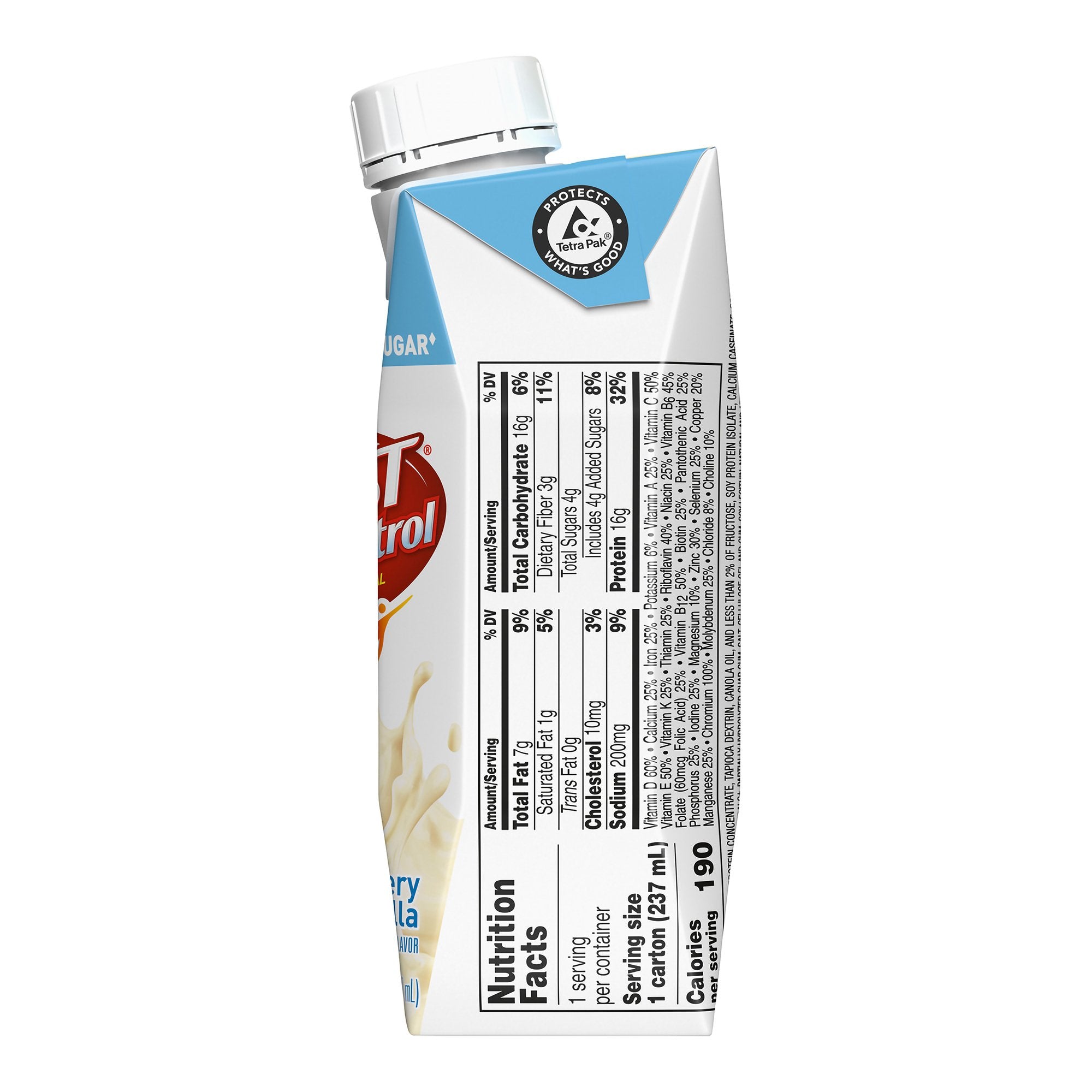 Oral Supplement Boost Glucose Control Very Vanilla Flavor Liquid 8 oz. Carton