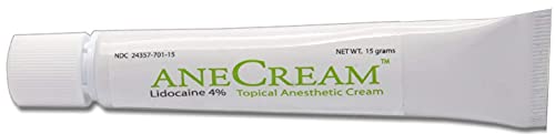 Focus Health  AneCream  Topical Pain Relief with Lidocaine, 4%, 15 Grams