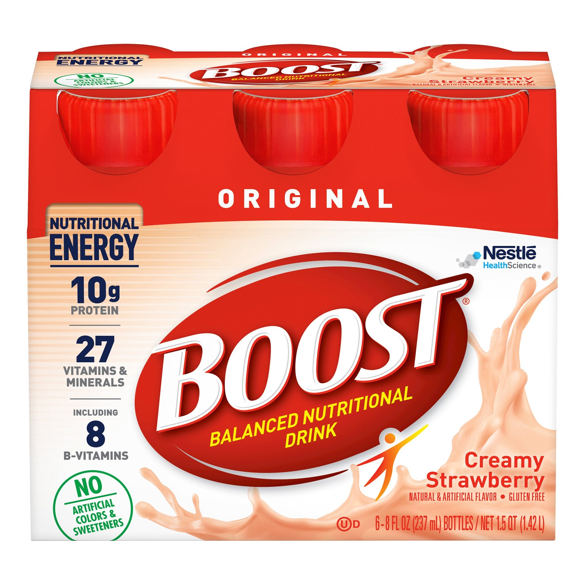 Oral Supplement Boost Original Creamy Strawberry Flavor Liquid 8 oz. Bottle
