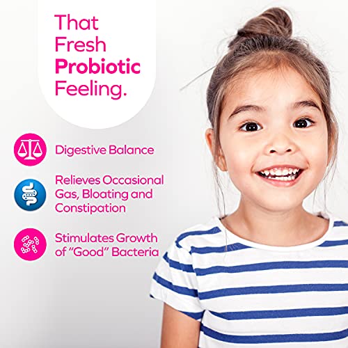 Florajen Kids Probiotics, Daily Gut Health & Immune Support Supplement, Constipation and Bloating Relief, 30 Capsules (Refrigerated)