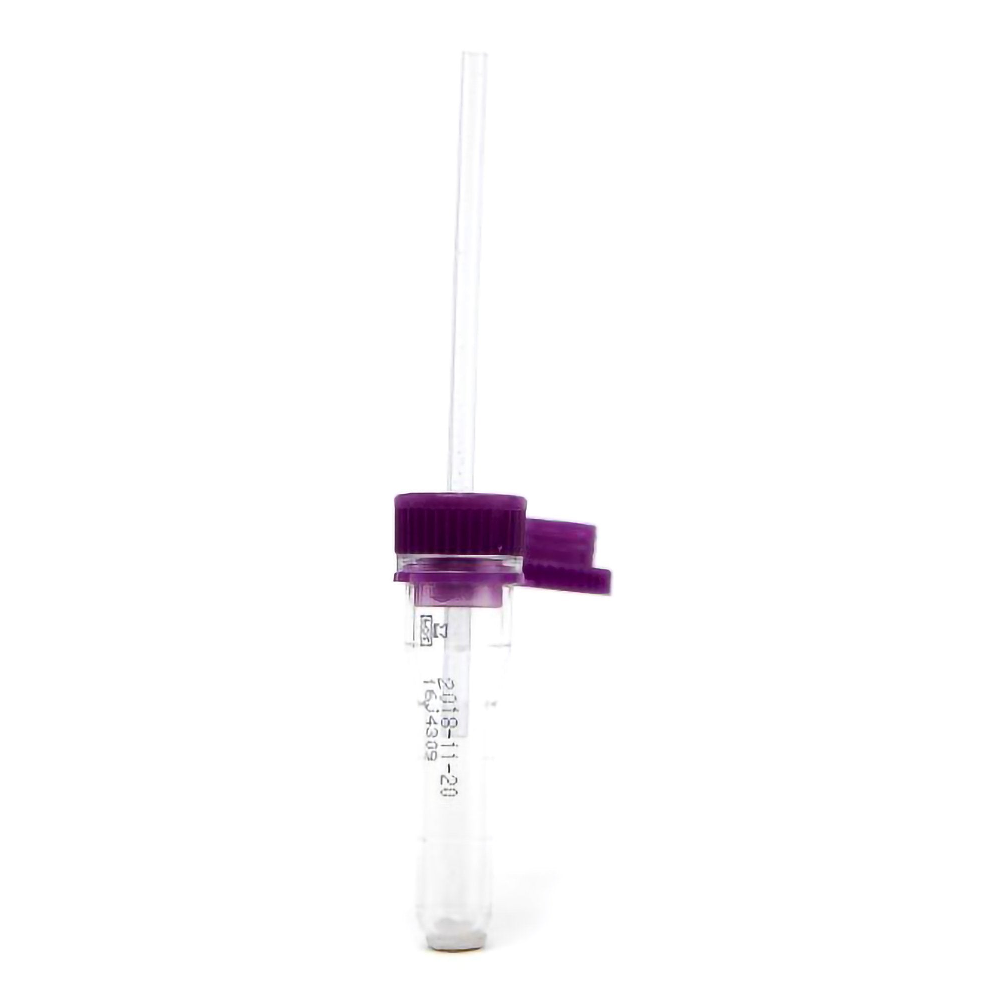 Safe-T-Fill Capillary Blood Collection Tube Whole Blood Tube K2 EDTA Additive 10.8 X 46.6 mm 200 L Purple Pierceable Attached Cap Plastic Tube