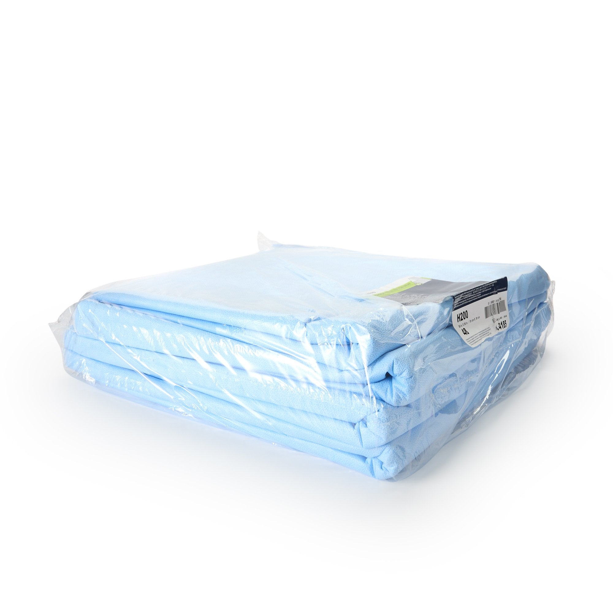 QUICK CHECK* H200 Sterilization Wrap White / Blue 36 X 36 Inch Dual Layer SMS Polypropylene Steam / EO Gas / Hydrogen Peroxide