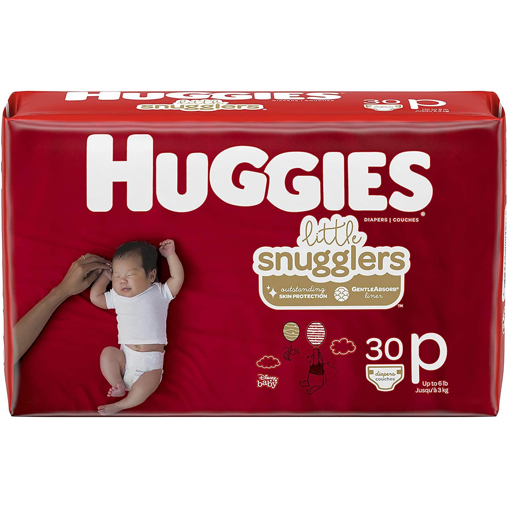 Unisex Baby Diaper Huggies Little Snugglers Micro Preemie Disposable Moderate Absorbency