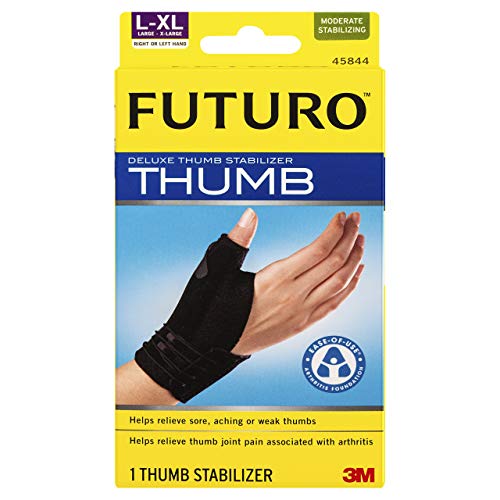 FUTURO Deluxe Thumb Stabilizer, Improves Stability, Moderate Stabilizing Support, Large/X-Large