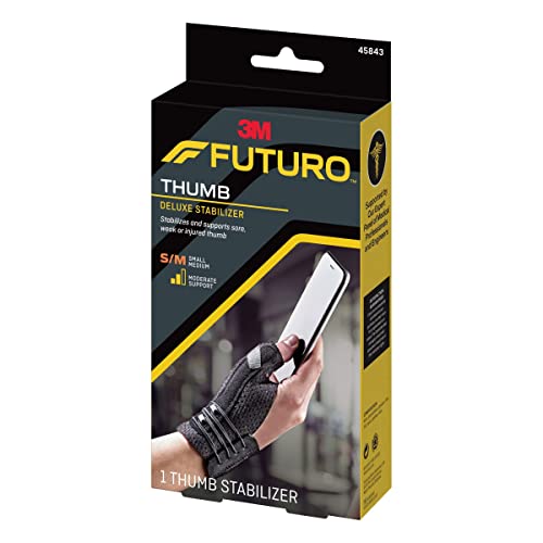 Futuro - 70005121614 FUTURO Deluxe Thumb Stabilizer, Small/Medium Black