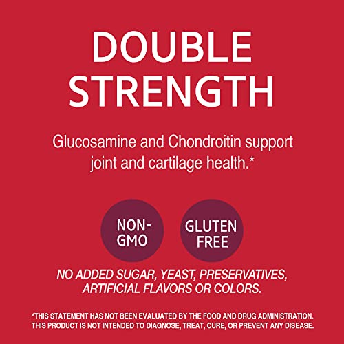 21st Century Glucosamine Chondroitin 500/400mg - Double Strength Tablets, 180 Count