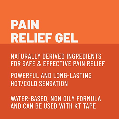 KT Recovery+ by KT Tape Pain Relief Gel, Timed release topical pain relief gel for back pain, sciatica pain, arthritis pain, 3.4 Oz Gel Tube