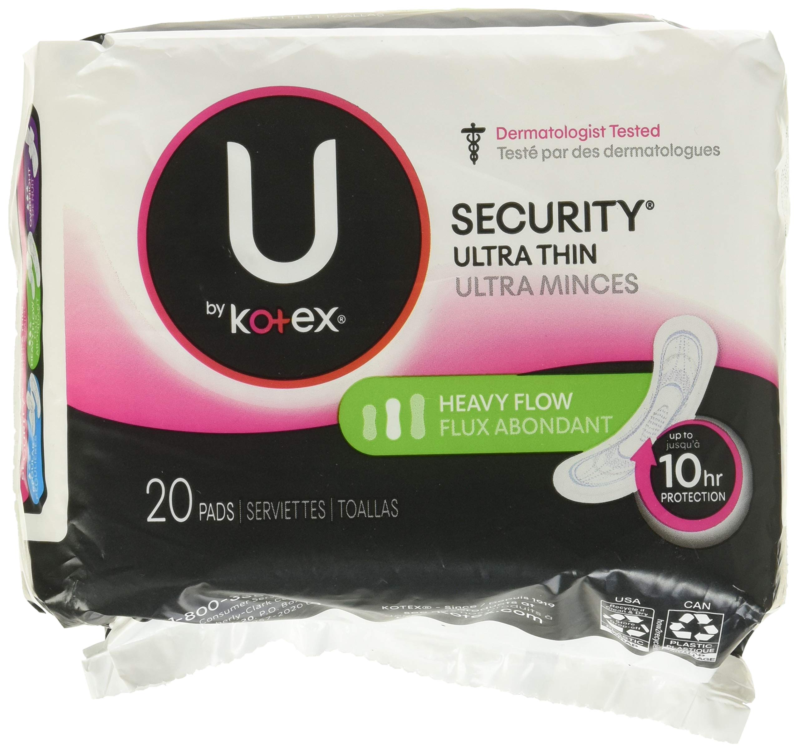 Kotex Security Ultra Thin Pads Long 20 Each