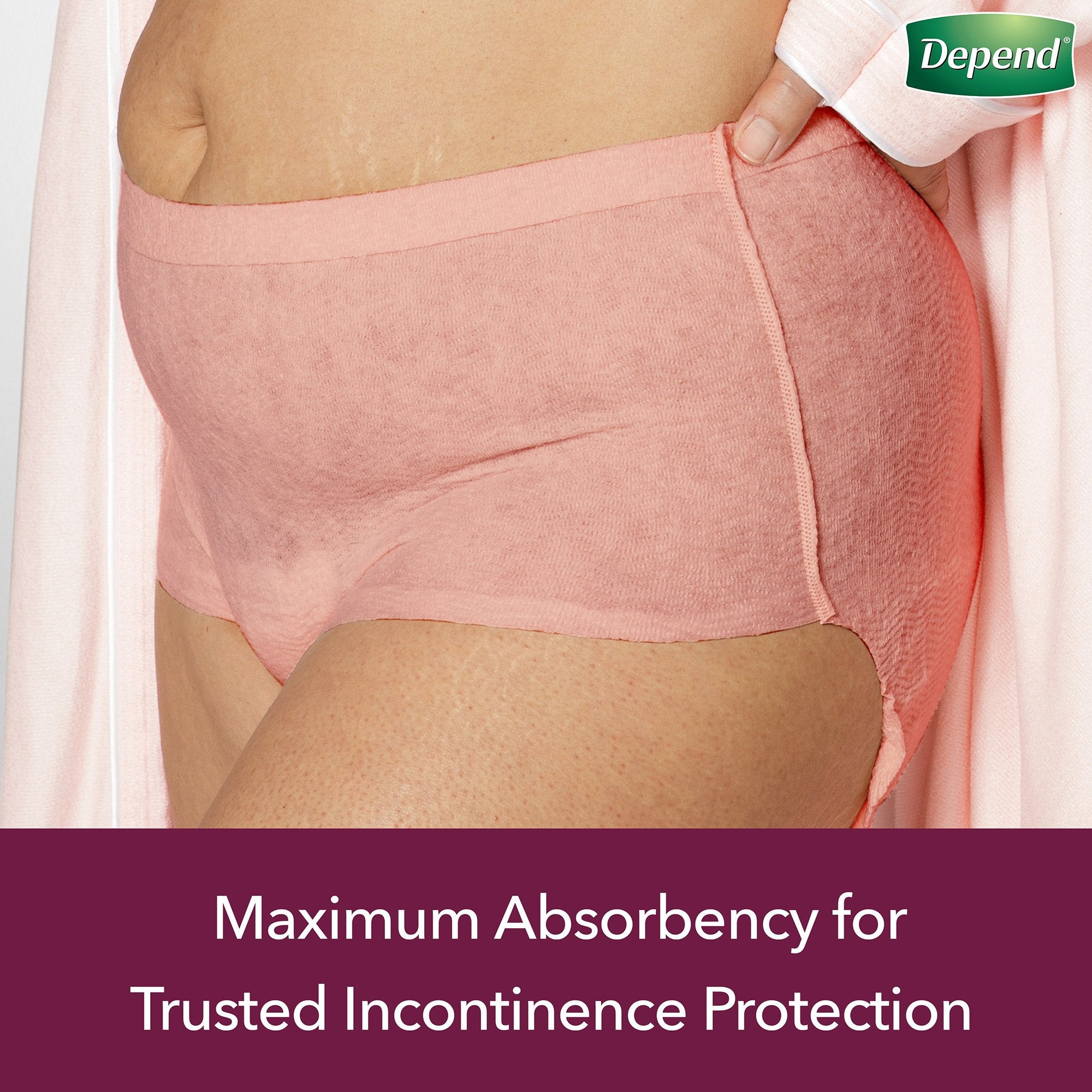 Depend FIT-FLEX Disposable Underwear Female Pull On with Tear Away