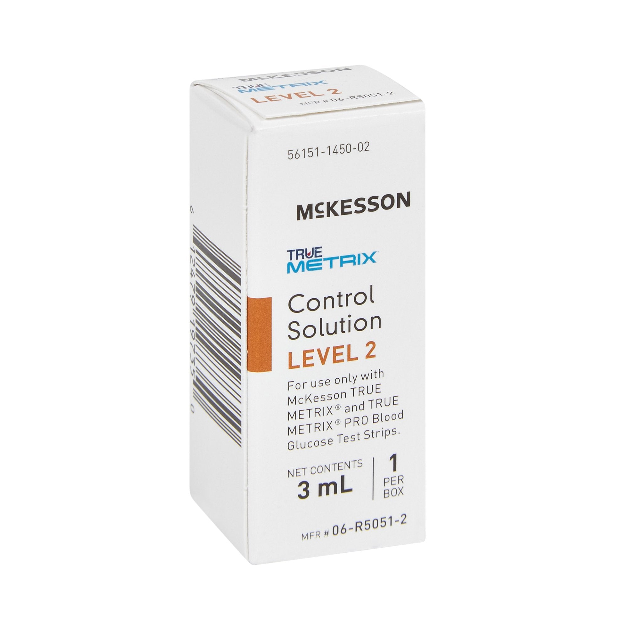 Blood Glucose Control Solution McKesson TRUE METRIX 3 mL Level 2