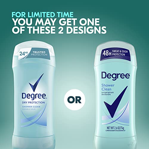 Degree Original Antiperspirant Deodorant Shower Clean 48-Hour Sweat & Odor Protection Antiperspirant for Women 2.6 oz