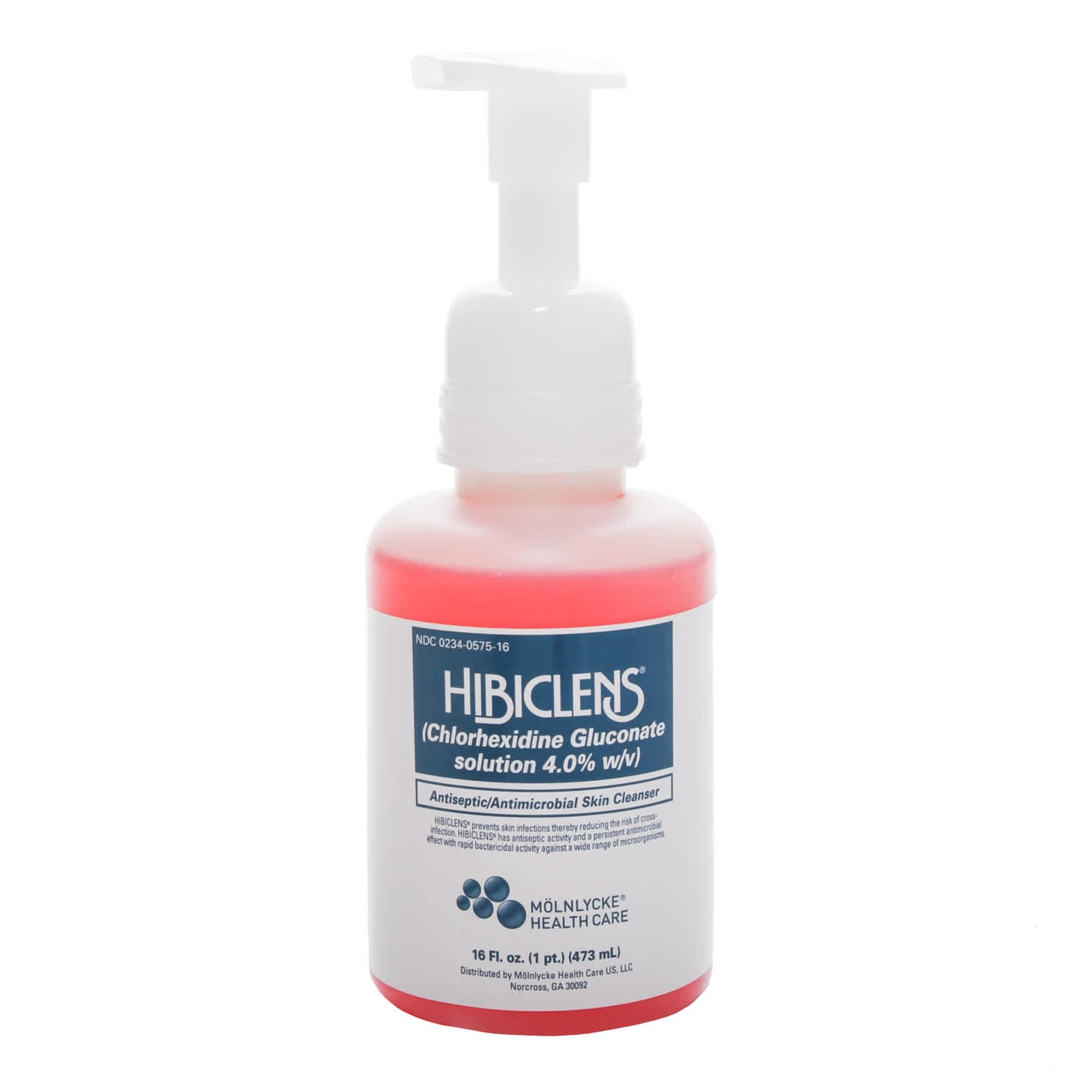 Antiseptic / Antimicrobial Skin Cleanser Hibiclens 16 oz. Pump Bottle 4% Strength CHG (Chlorhexidine Gluconate) NonSterile
