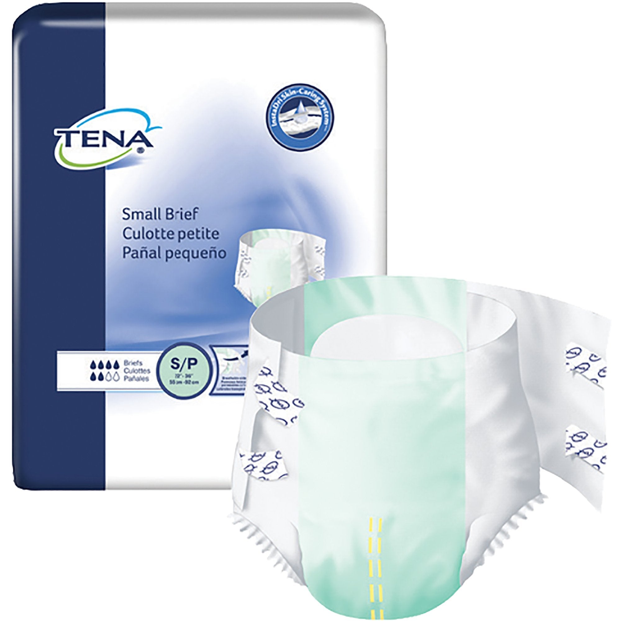 Unisex Adult Incontinence Brief TENA Small Brief Small Disposable Moderate Absorbency