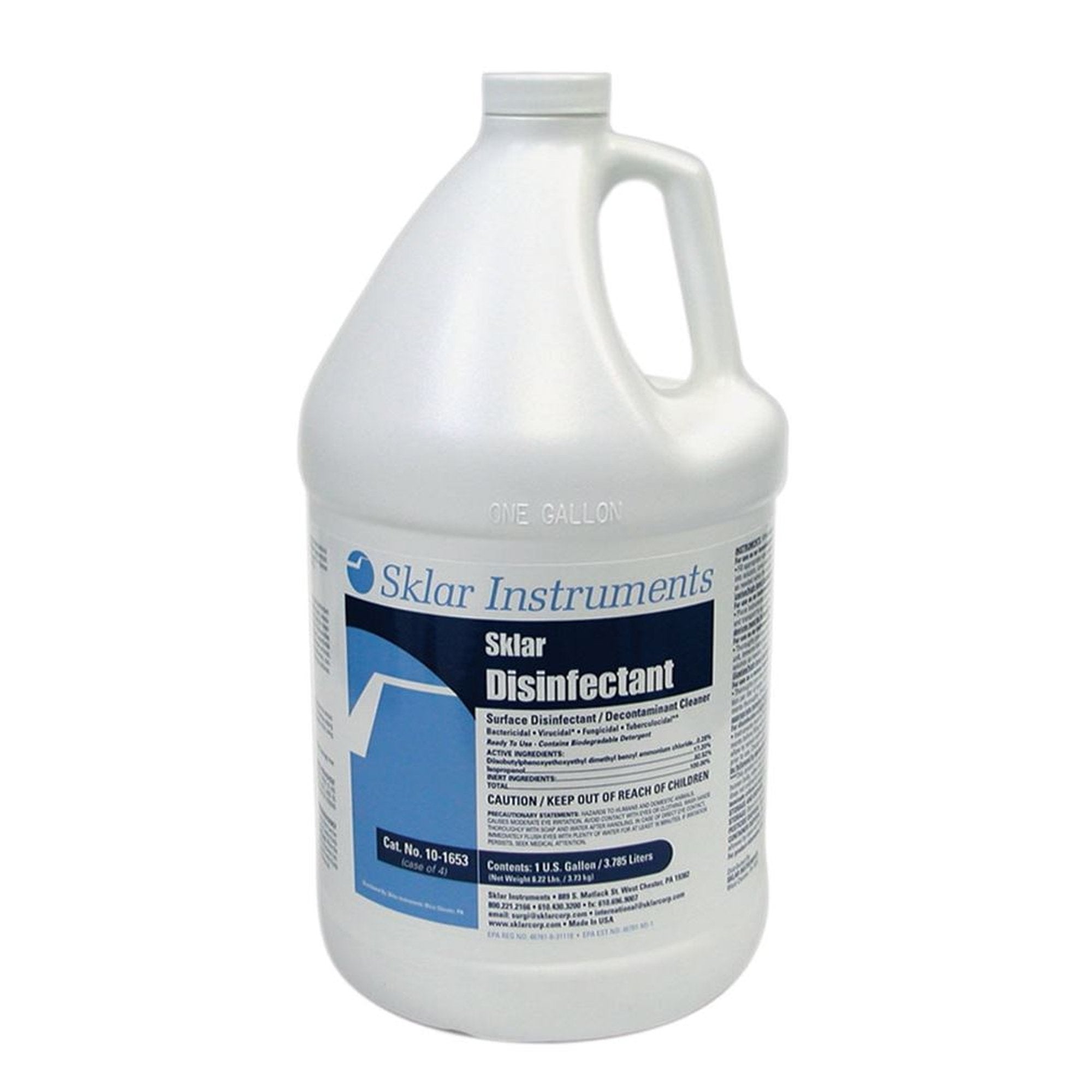 Sklar Surface Disinfectant Alcohol Based Manual Pour Liquid 1 gal. Jug Alcohol Scent NonSterile