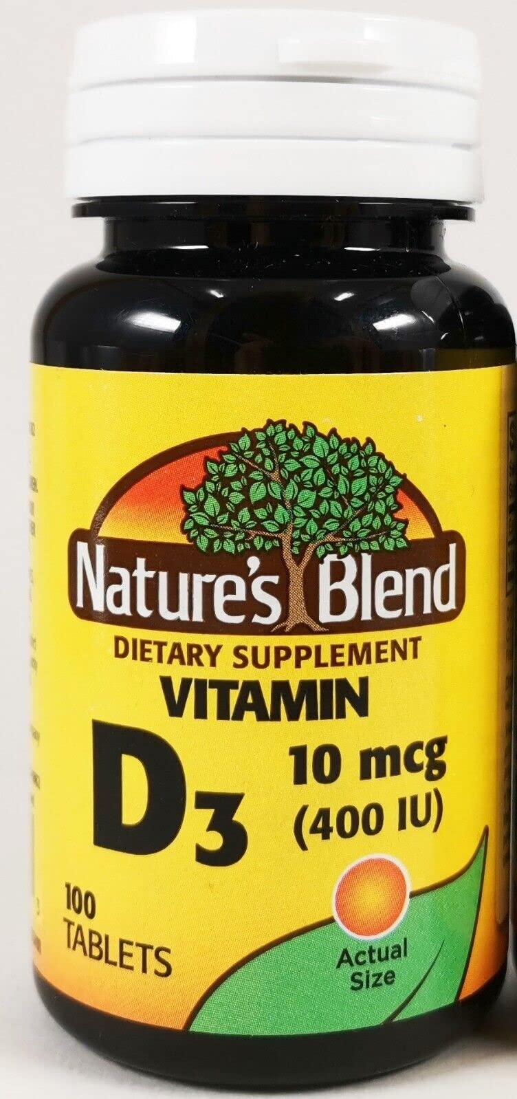 Nature's Blend Vitamin D 400 IU 100 Tablets
