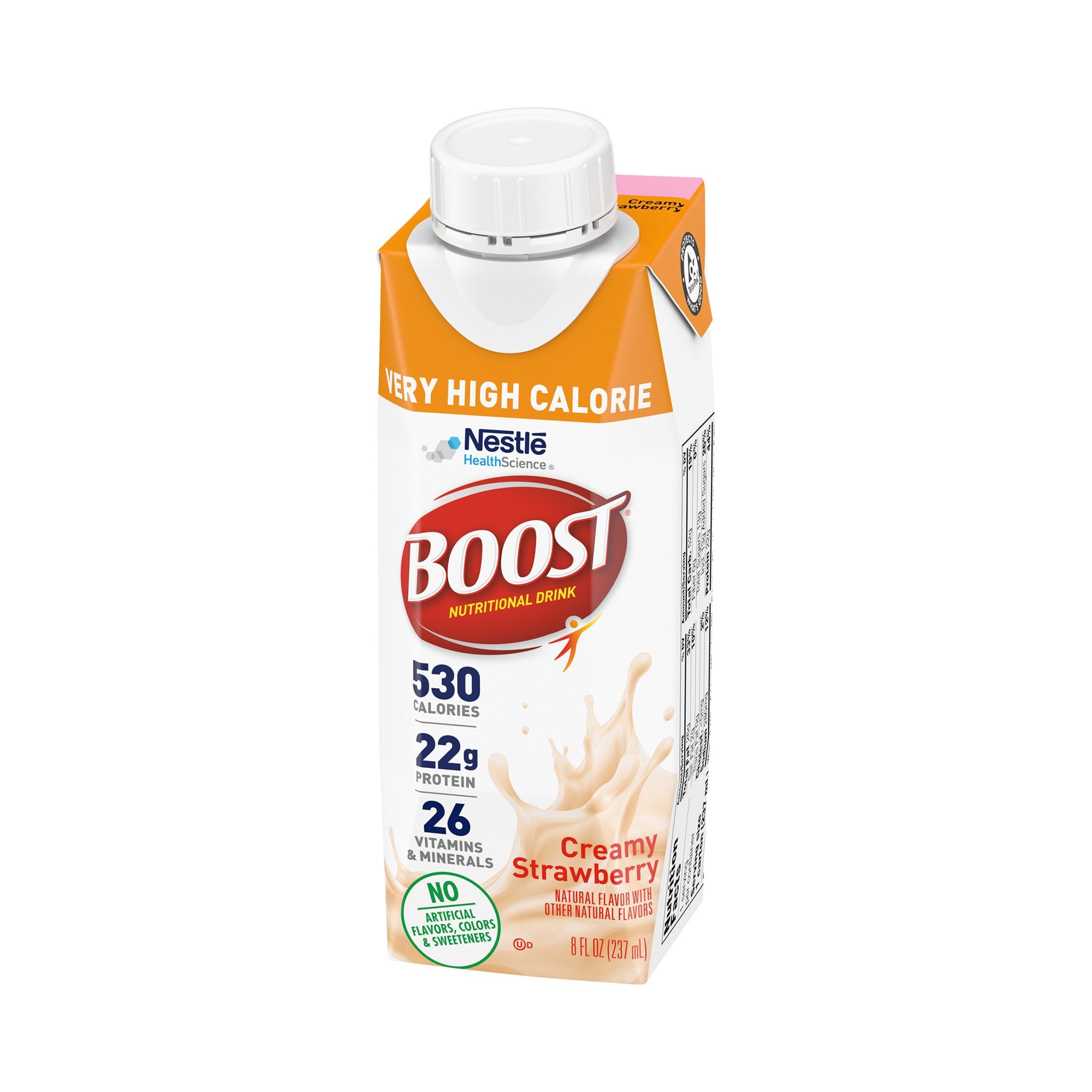 Oral Supplement Boost Very High Calorie Strawberry Flavor Liquid 8 oz. Reclosable Carton