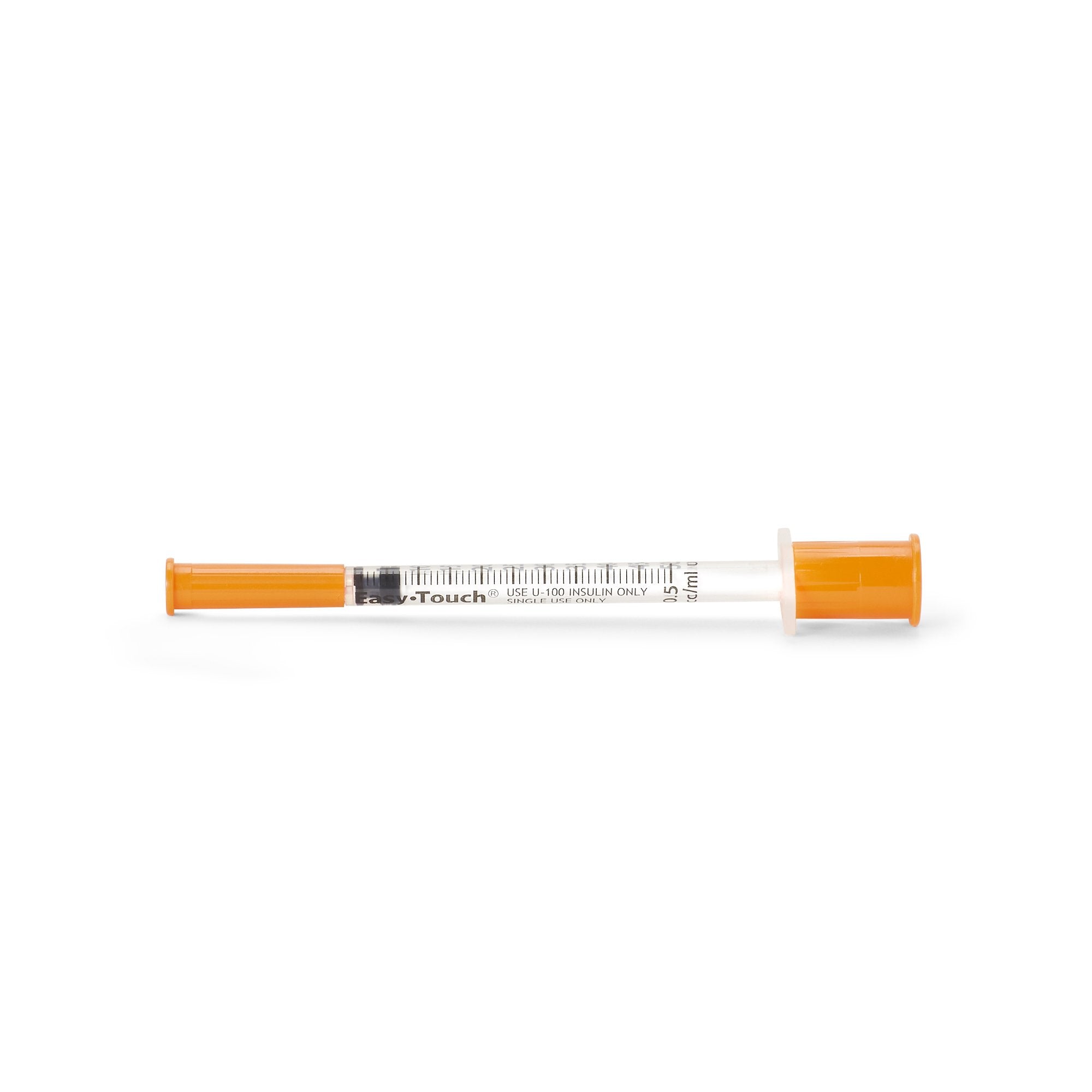Standard Insulin Syringe with Needle EasyTouch 0.5 mL 5/16 Inch 31 Gauge NonSafety Thin Wall